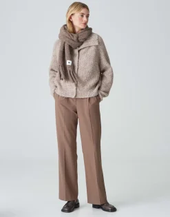 Damen OPUS Accessoires^Oversize Schal Amoni Scarf Braun Online Bestellen