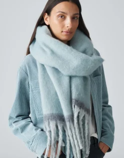 Damen OPUS Accessoires^Oversize Schal Anuno Scarf Blau Online Bestellen