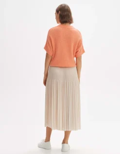 Damen OPUS Röcke^Plisseerock Ribane Shimmer Beige Online Bestellen