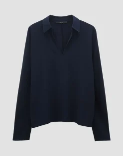 Damen OPUS Shirts^Poloshirt Kiby Blau Online Bestellen