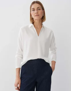 Damen OPUS Shirts^Poloshirt Kiby Weiß Online Bestellen