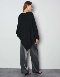 Damen OPUS Strick | Accessoires^Poncho Babiene Cape Schwarz Online Bestellen