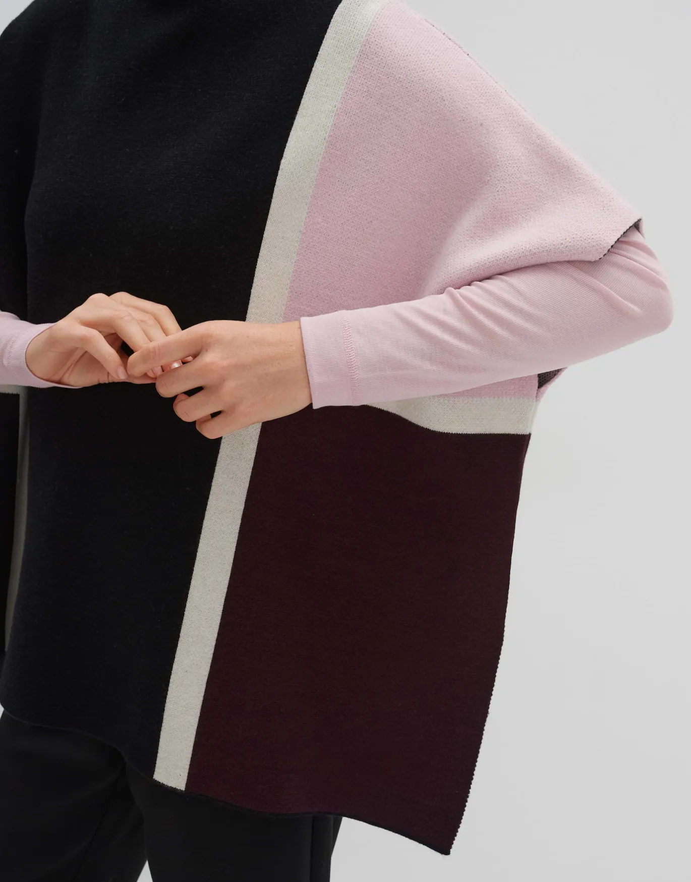 Damen OPUS Accessoires^Poncho Basteina Cape Schwarz Online Bestellen