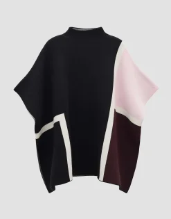 Damen OPUS Accessoires^Poncho Basteina Cape Schwarz Online Bestellen