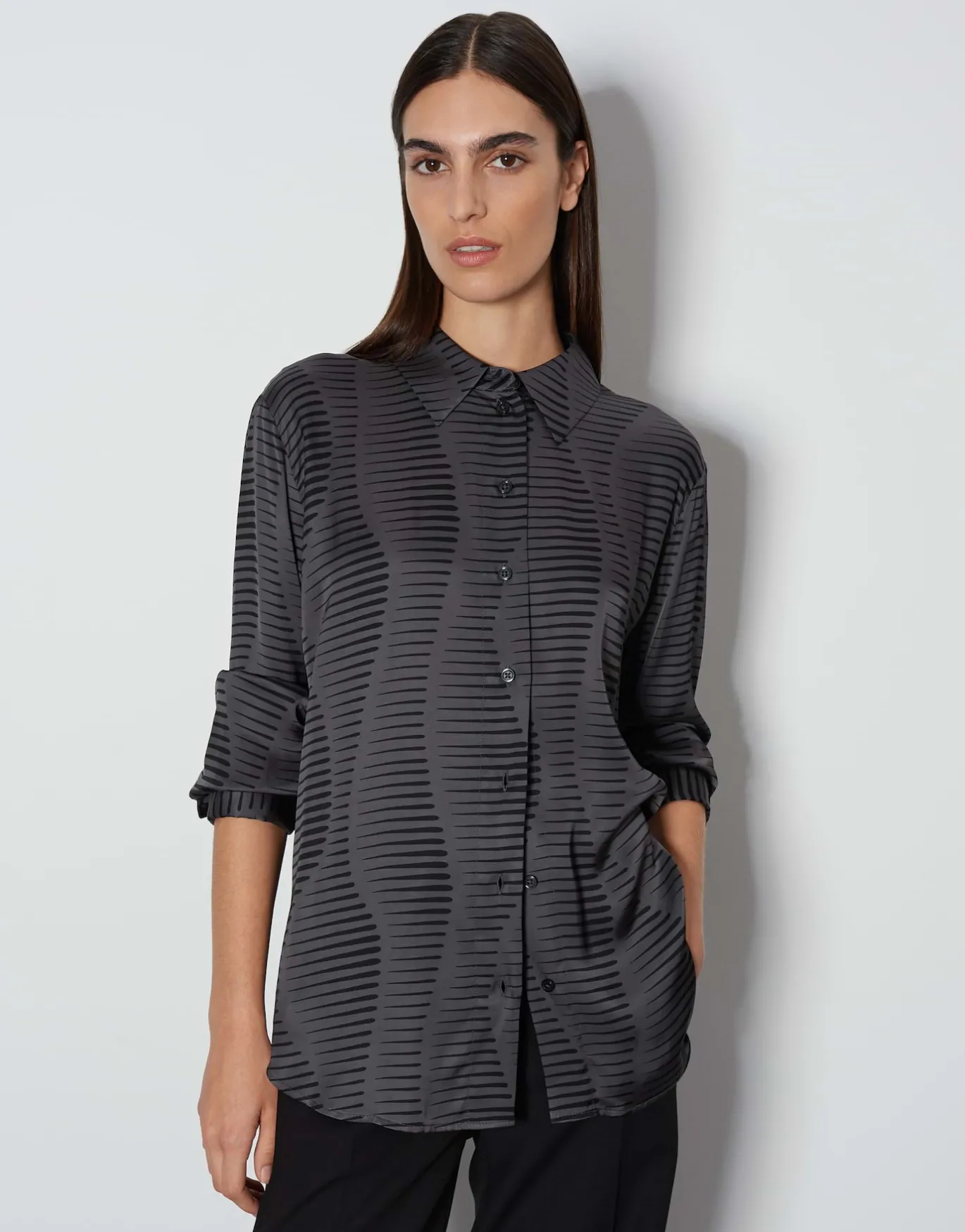 Damen OPUS Blusen^Printbluse Zauryn Grau Online Bestellen