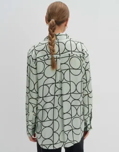 Damen OPUS Blusen^Printbluse Zeline Grün Online Bestellen