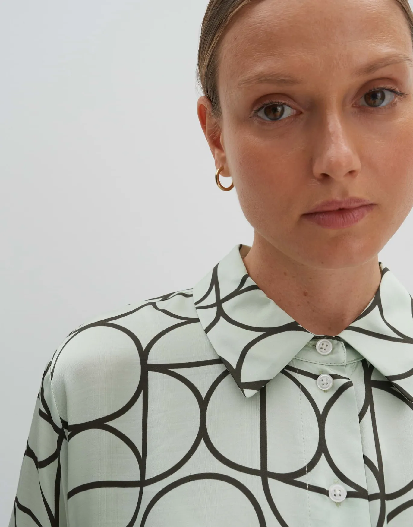 Damen OPUS Blusen^Printbluse Zeline Grün Online Bestellen