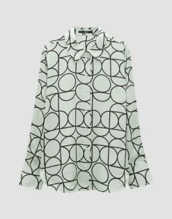 Damen OPUS Blusen^Printbluse Zeline Grün Online Bestellen