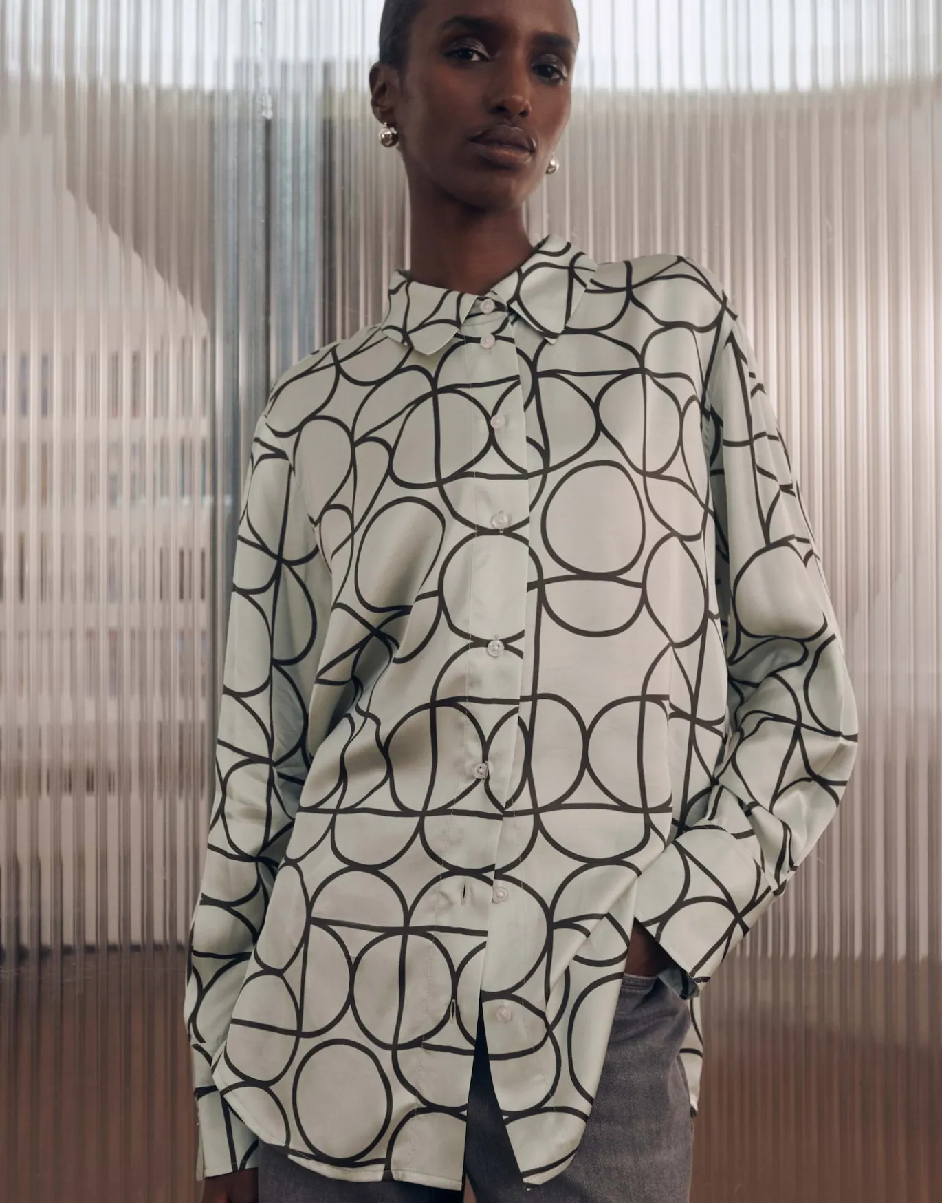 Damen OPUS Blusen^Printbluse Zeline Grün Online Bestellen