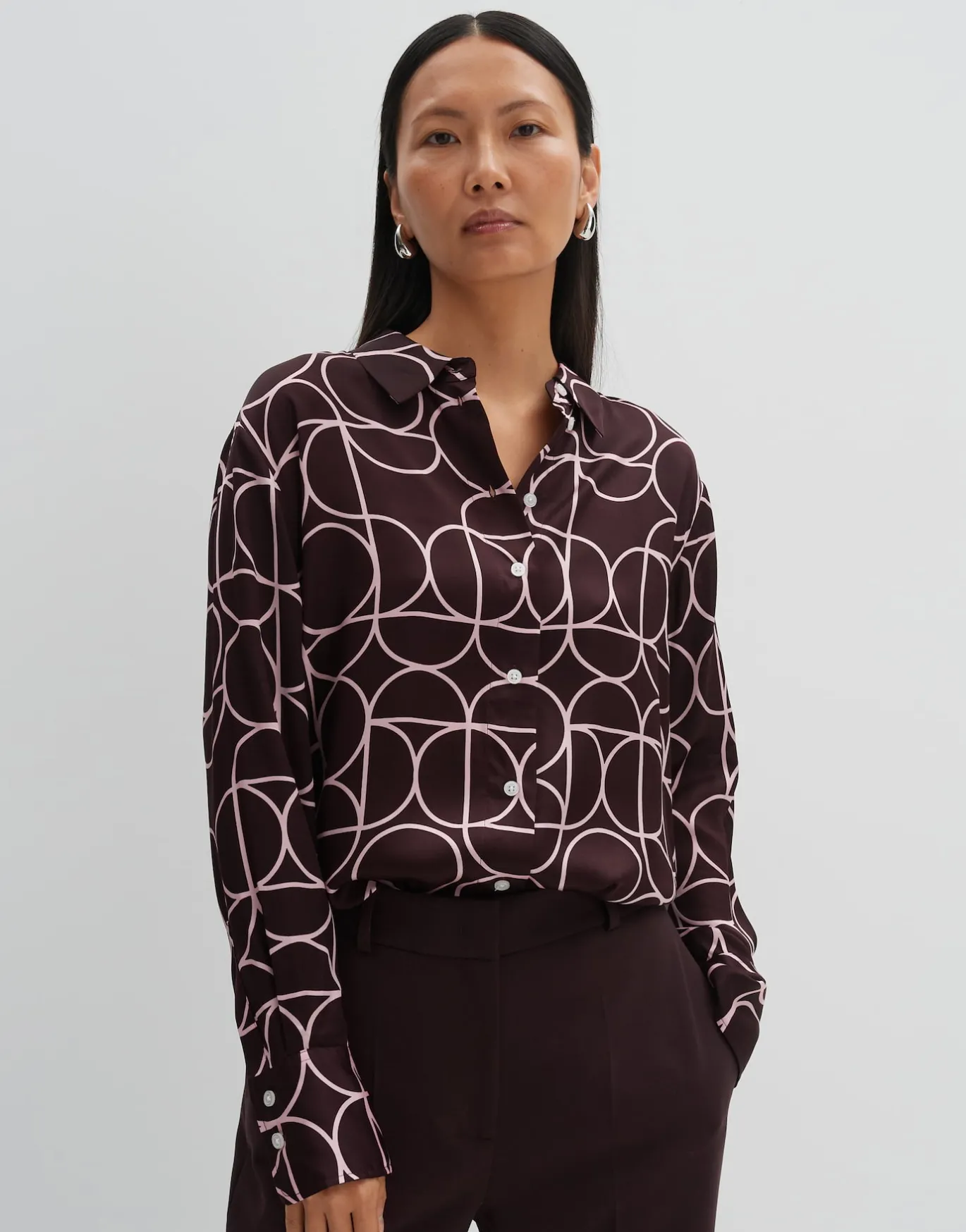 Damen OPUS Blusen^Printbluse Zeline Rot Online Bestellen