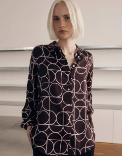 Damen OPUS Blusen^Printbluse Zeline Rot Online Bestellen