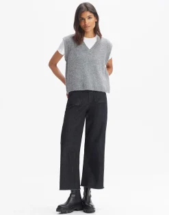 Damen OPUS Strick^Pullunder Pilom Soft Grau Online Bestellen