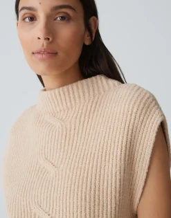 Damen OPUS Strick^Pullunder Pipeti Beige Online Bestellen