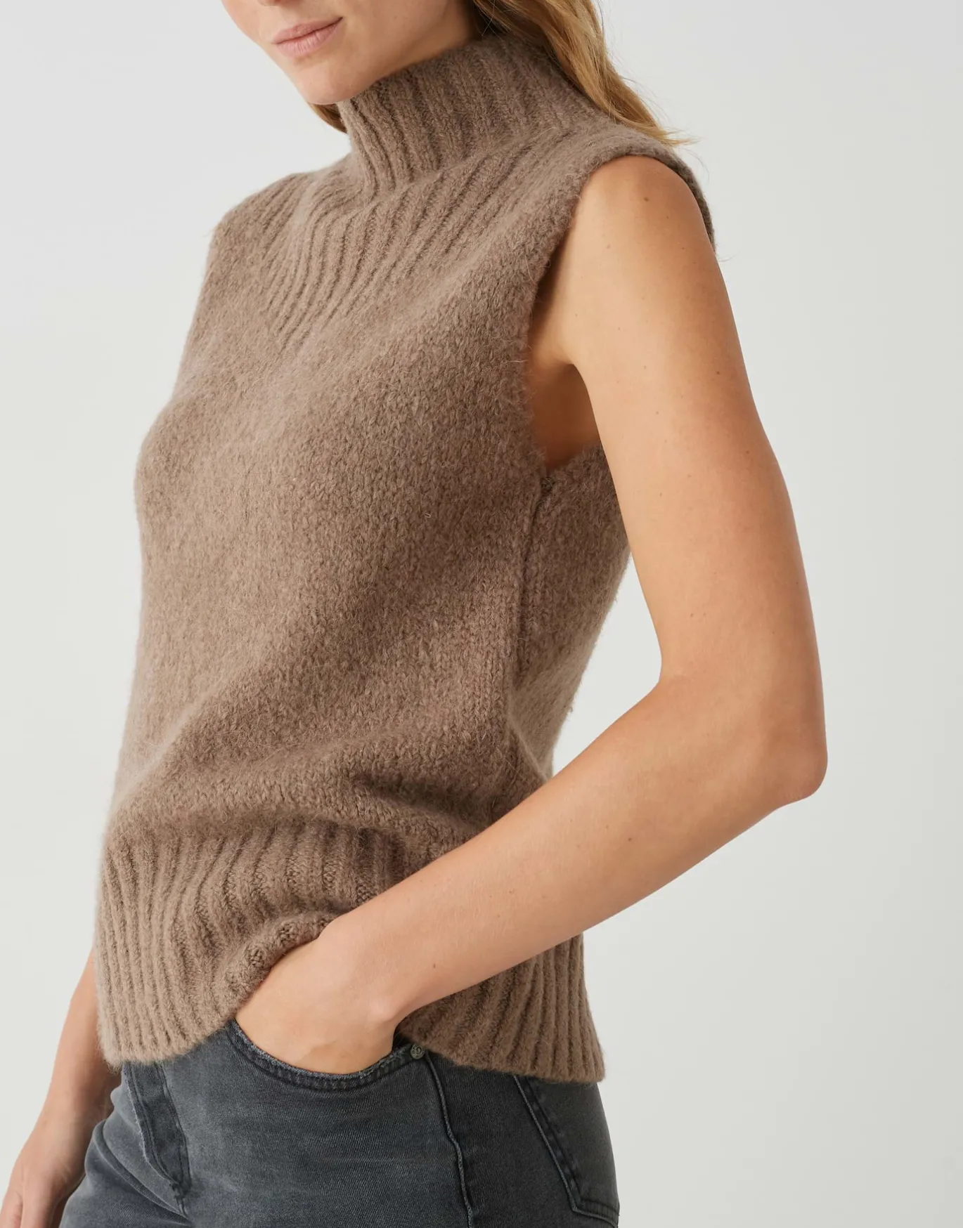 Damen OPUS Strick^Pullunder Pogeti Braun Online Bestellen