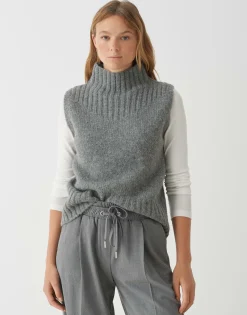 Damen OPUS Strick^Pullunder Pogeti Grau Online Bestellen