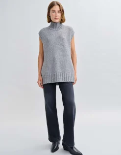 Damen OPUS Strick^Pullunder Pusefa Grau Online Bestellen