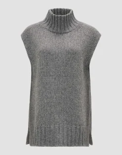 Damen OPUS Strick^Pullunder Pusefa Grau Online Bestellen