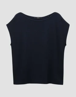 Damen OPUS Shirts^Rippshirt Kayuki Blau Online Bestellen