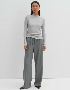 Damen OPUS Basics | Shirts^Rippshirt Kinara Grau Online Bestellen