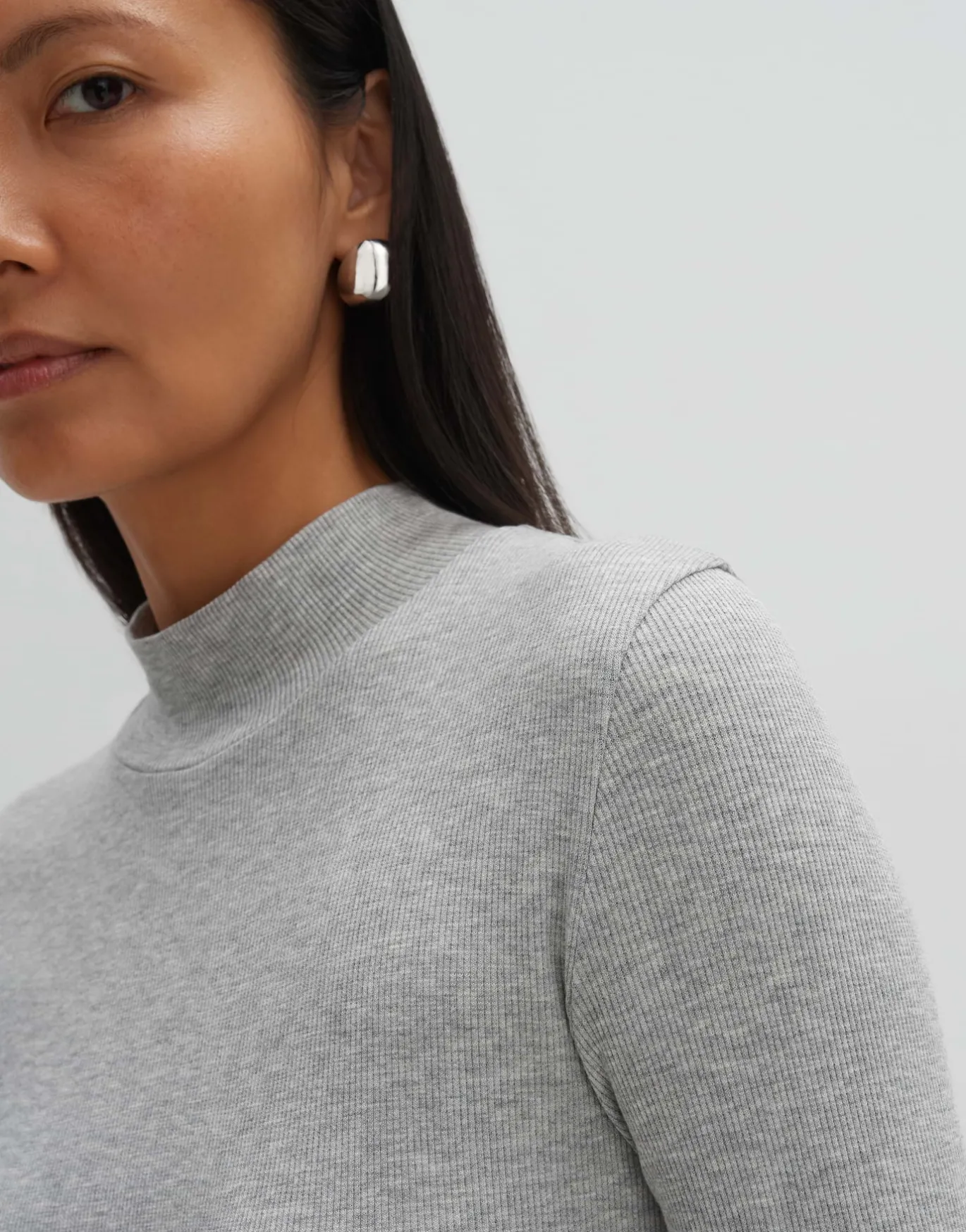 Damen OPUS Basics | Shirts^Rippshirt Kinara Grau Online Bestellen