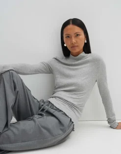 Damen OPUS Basics | Shirts^Rippshirt Kinara Grau Online Bestellen