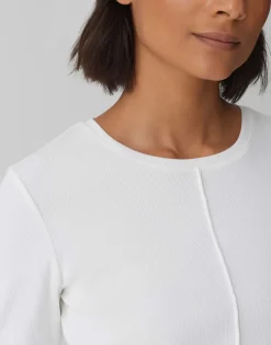 Damen OPUS Basics | Shirts^Rippshirt Sadalie Weiß Online Bestellen