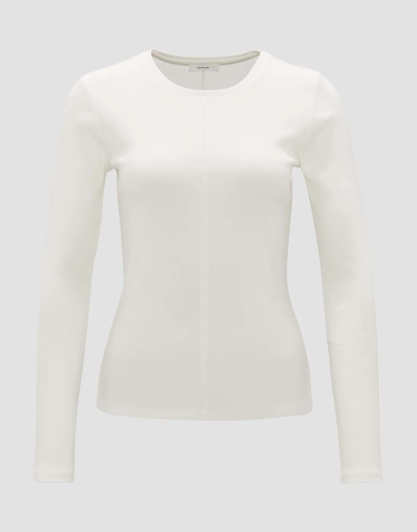 Damen OPUS Basics | Shirts^Rippshirt Sadalie Weiß Online Bestellen