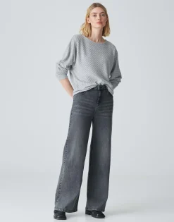 Damen OPUS Shirts^Rippshirt Sakim Grau Online Bestellen