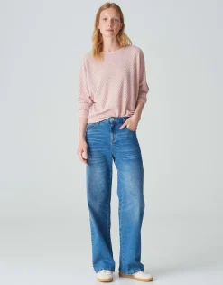 Damen OPUS Shirts^Rippshirt Sakim Rosé Online Bestellen