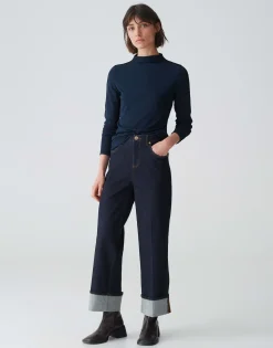 Damen OPUS Shirts^Rippshirt Salimas Blau Online Bestellen