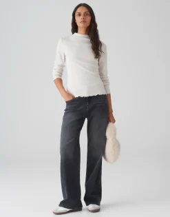 Damen OPUS Shirts^Rippshirt Soninchen Beige Online Bestellen