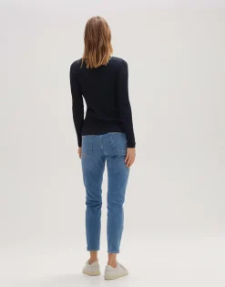 Damen OPUS Shirts^Rippshirt Sovke Blau Online Bestellen