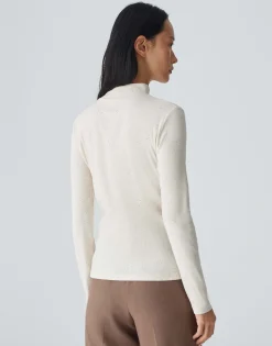 Damen OPUS Shirts^Rippshirt Suhanna Weiß Online Bestellen