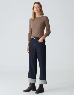 Damen OPUS Shirts^Rippshirt Sulikko Soft Braun Online Bestellen