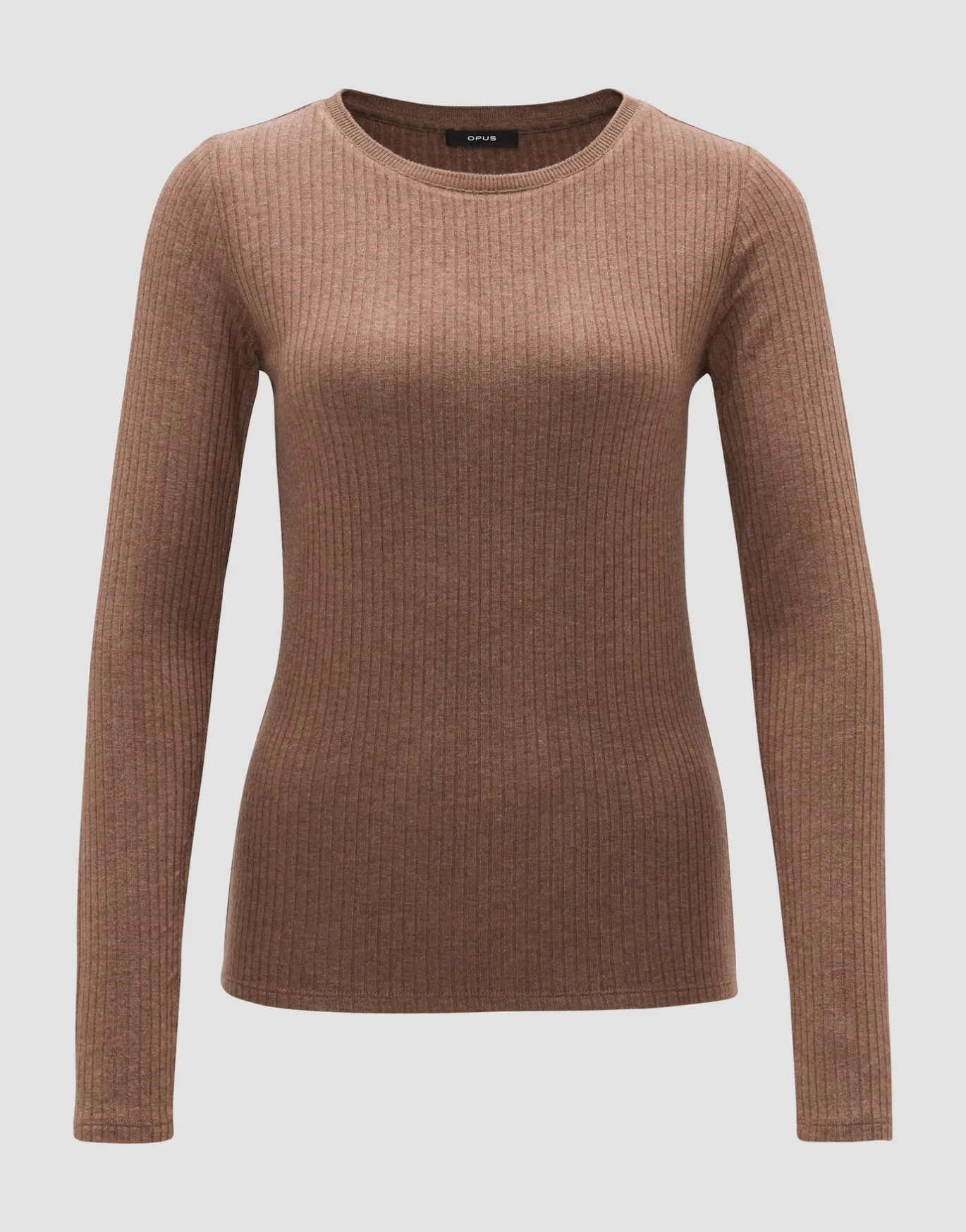 Damen OPUS Shirts^Rippshirt Sulikko Soft Braun Online Bestellen