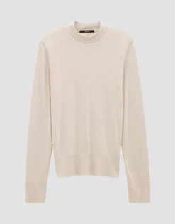 Damen OPUS Basics | Shirts^Rollkragenshirt Karlette Detail Beige Online Bestellen