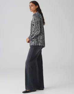 Damen OPUS Blusen^Satinbluse Fosmo Schwarz Online Bestellen