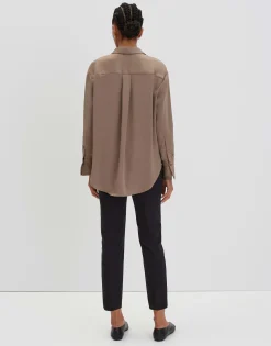 Damen OPUS Blusen^Satinbluse Zanza Beige Online Bestellen