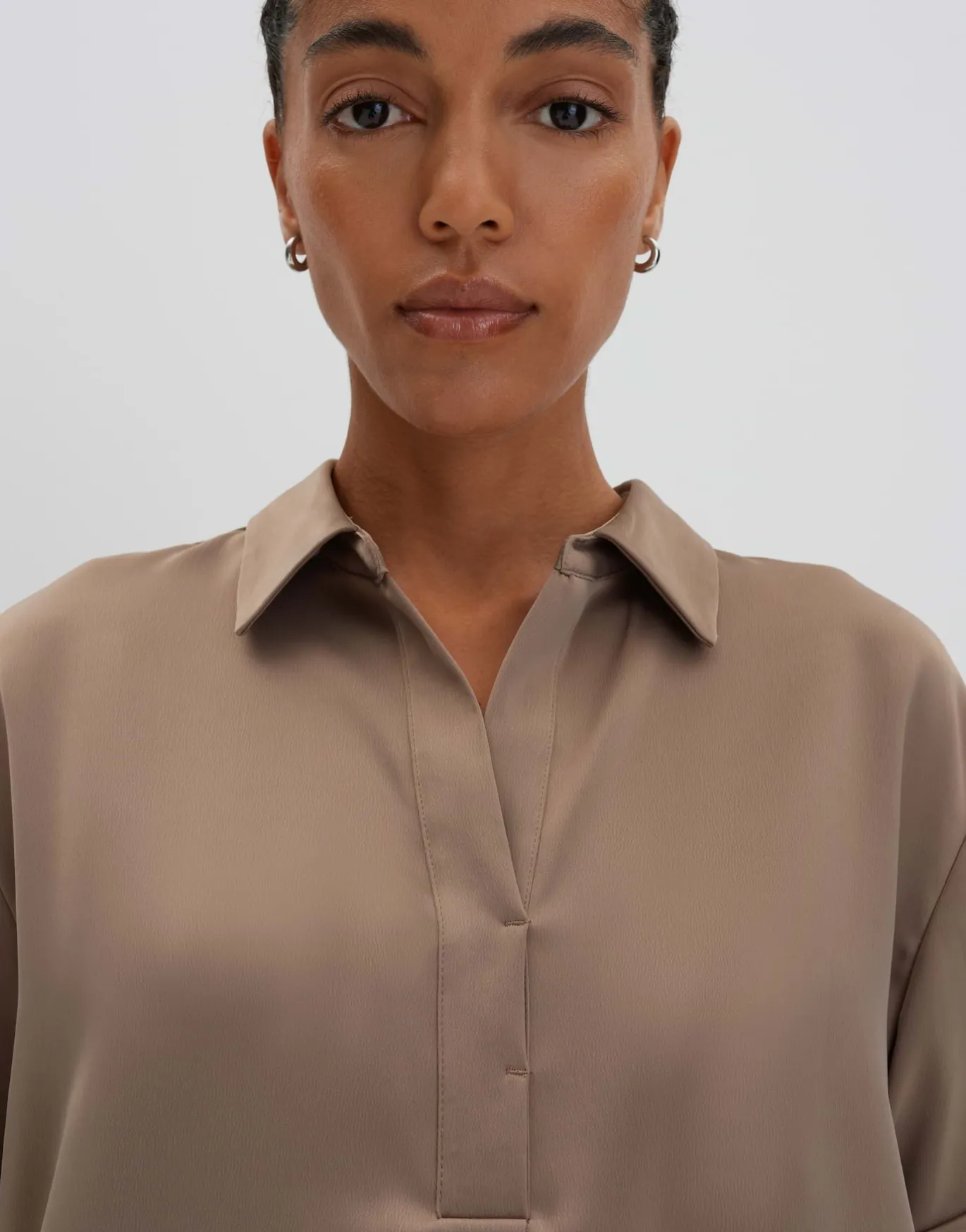 Damen OPUS Blusen^Satinbluse Zanza Beige Online Bestellen