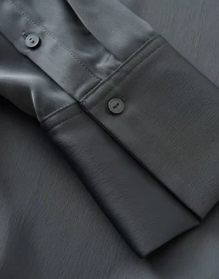 Damen OPUS Blusen^Satinbluse Zanza Grau Online Bestellen