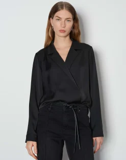 Damen OPUS Blusen^Satinbluse Zariana Schwarz Online Bestellen