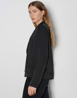 Damen OPUS Blusen^Satinbluse Zariana Schwarz Online Bestellen