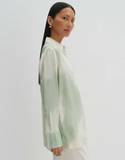 Damen OPUS Blusen^Satinbluse Zisakia Grün Online Bestellen