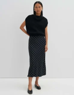 Damen OPUS Röcke^Satinrock Odini Dot Schwarz Online Bestellen
