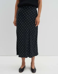 Damen OPUS Röcke^Satinrock Odini Dot Schwarz Online Bestellen