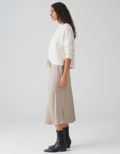 Damen OPUS Röcke^Satinrock Rawi Braun Online Bestellen