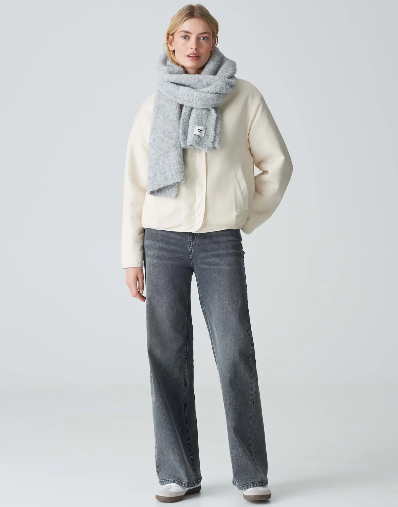 Damen OPUS Accessoires^Schal Apedita Scarf Grau Online Bestellen