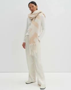 Damen OPUS Accessoires^Schal Binto Scarf Beige Online Bestellen