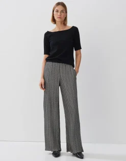 Damen OPUS Shirts^Shirt Karmin Schwarz Online Bestellen