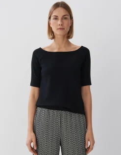 Damen OPUS Shirts^Shirt Karmin Schwarz Online Bestellen